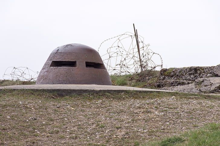 utvrda, douaumont, bunker, promatrač, Verdun, Francuska
