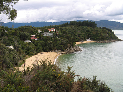Shore, pobrežie, pláže, Bay, Nový Zéland, Južný ostrov, kaiteriteri