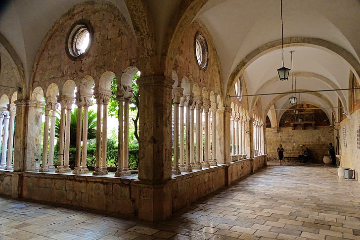 arcade, Cathédrale, Dubrovnik, Croatie (Hrvatska), Église, antique, l’Europe