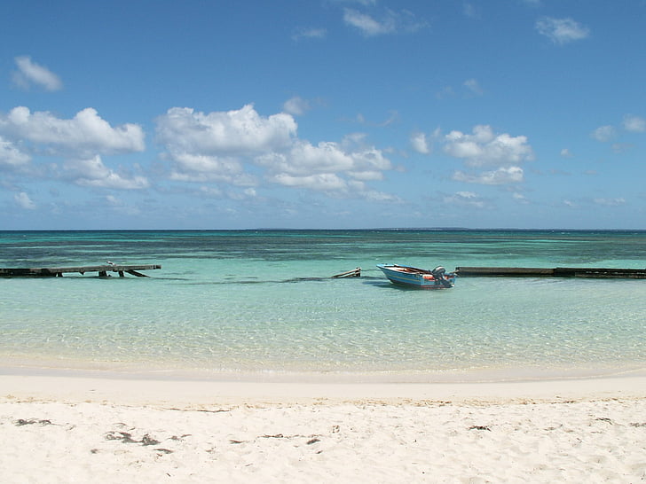 paradis, mer, plage, côté, Guadeloupe, accent circonflexe Iler, sable
