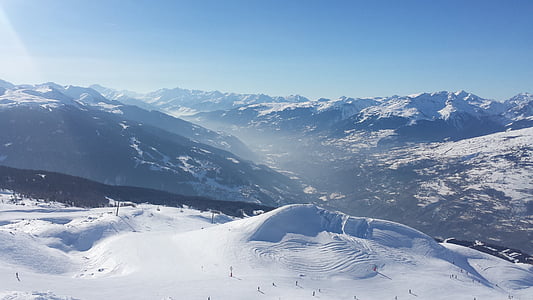 pistes d'esquí, neu, muntanyes, alpí, l'hivern, temperatura freda, temps