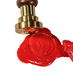 seal, sealing wax, stamp, red, notarize, contract