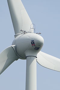 Tuulivoima, roottori, energian, Eco energia, Windräder, nykyinen, sininen taivas