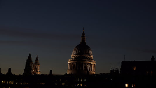 london, cupola, dome, church, architecture, cathedral, st paul's