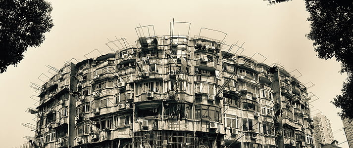 Shanghai, arkkitehtuuri, vanha rakennus