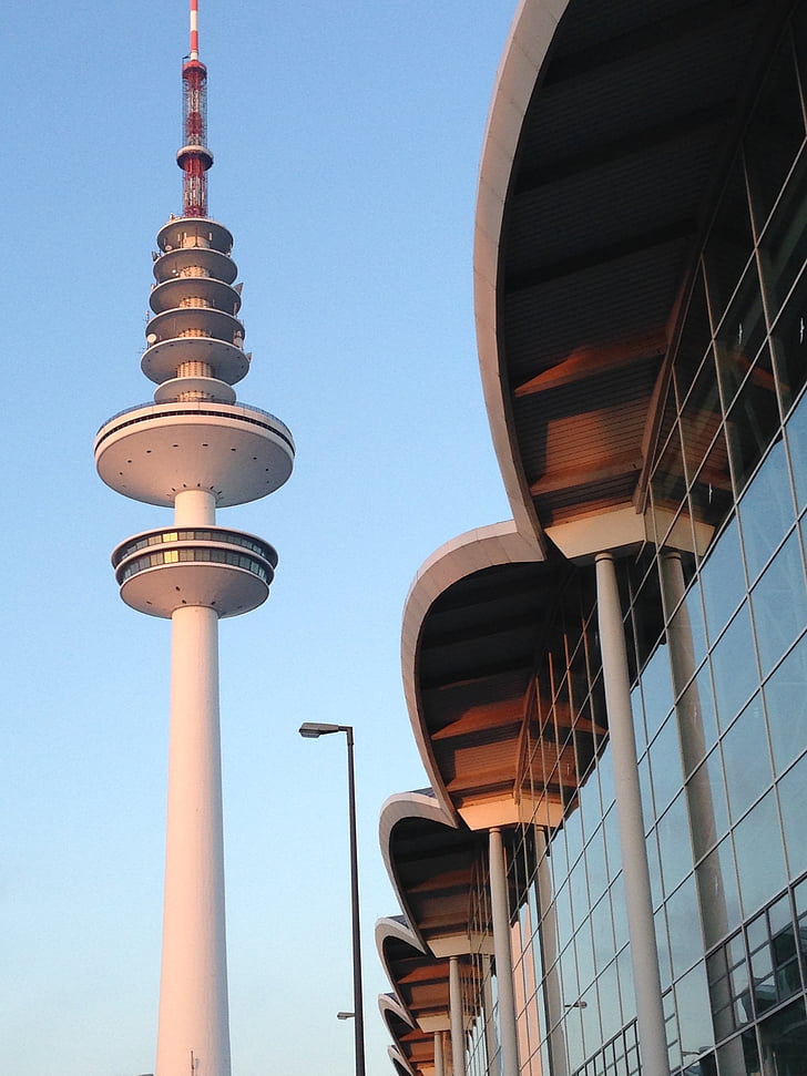 het platform, gebouw, stad, centrum, Duitsland, Hamburg, perspectief