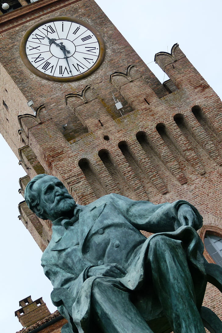 Verdi, bussetto, musik, monument