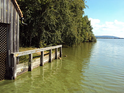 Jezioro Bodeńskie, sieci Web, dom łódź