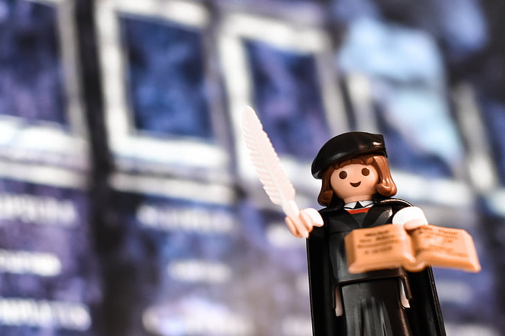 Martin luther, Luther, Playmobil, reformarea, protestante, Biserica, Figura
