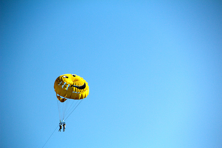 Parachute, paragliding, vliegen
