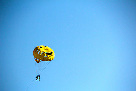 Parachute, paragliding, vliegen