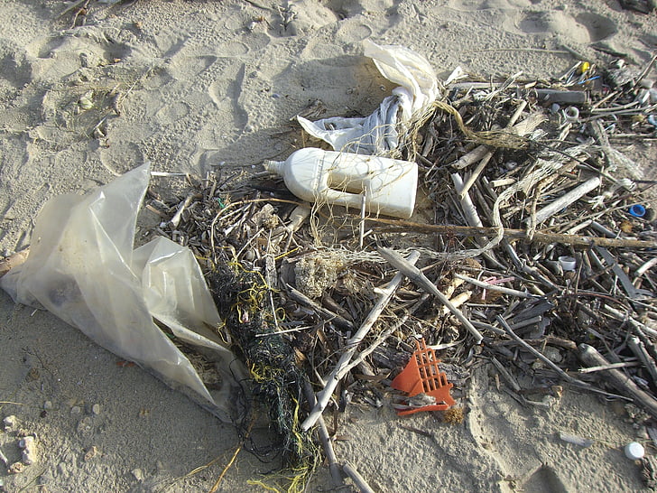 odpadkov, plastike, smeti, zavrgli, okolje, plastično vrečko, zbiranje smeti