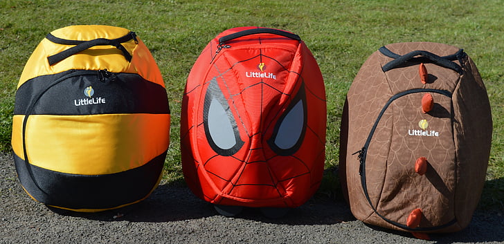 maleta de los niños, equipaje para niños, caso de Spiderman, maleta Spiderman, caso de bumble bee, maleta de bumble bee, littlelife