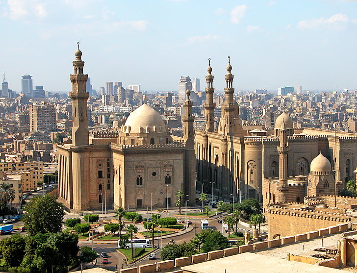 Kairo, moskén, Egypten, islam, arkitektur, byggnader, religion