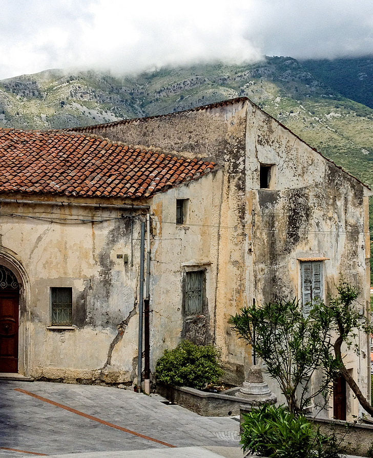 Maratea, Borgo, antigues cases, Basilicata, Itàlia, cases típiques, típic