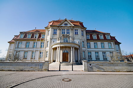 Naumburg, Sachsen-anhalt, Jerman, kota tua, tempat-tempat menarik, bangunan, gedung pengadilan
