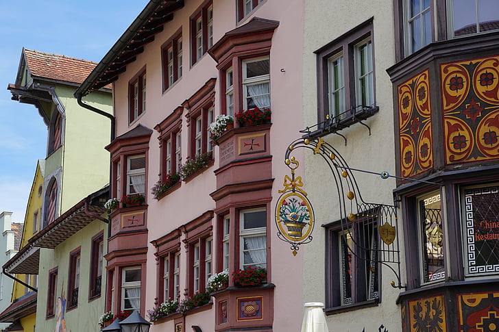 Rottweil, Německo, fasáda, Domů Návod k obsluze, historicky, okno, Architektura