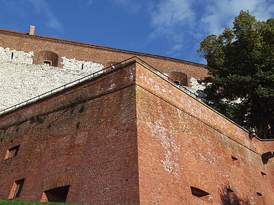Krakkó, Wawel, régi, Lengyelország, Castle, emlékmű, építészet