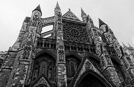 katedralen, Westminster, arkitektur, historiske, inngangen, middelalderen, berømte