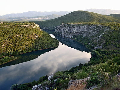 cetina river, river, canyon, nature, croatia, landscape, mountain