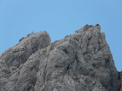popas ellmauer, Munţii, alpin, wilderkaiser, cel mai înalt vârf, Summit-ul
