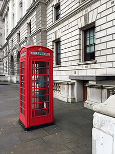 telefonbox, Londres, ciutat, edifici, britànic, Regne Unit, Anglaterra