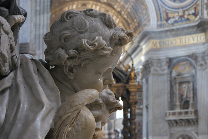 Vatikanet, Roma, skulptur, arkitektur, basilikaen, St. peter-katedralen, kirke