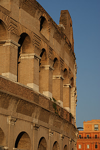 Colosseum, Rooma, muistomerkki, muinoin, Italia