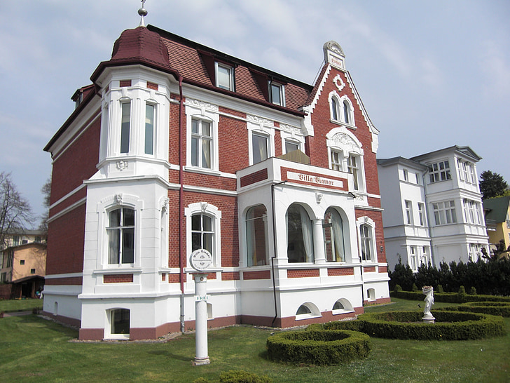 Bansin, Usedom, sziget, Mecklenburg-Vorpommern, építészet, Villa, épület