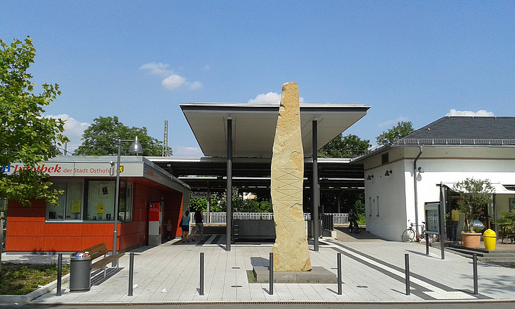 Rheinhessen, wonnegau, osthofen, anıt, ayağı