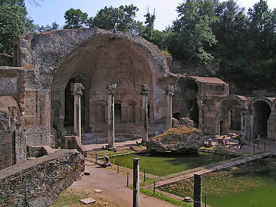 Villa adriana, Hadrians villa, Tivoli, Italia, Europa, antikken, ruin
