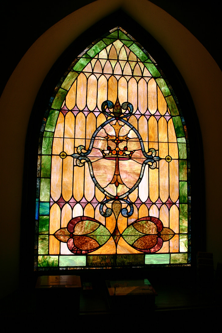 kerk, Gebrandschilderd glas, venster