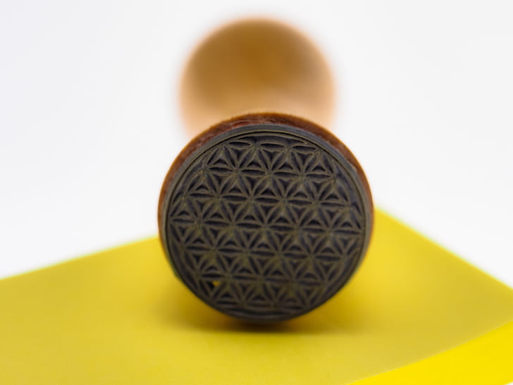 stamp, flower of life, block, note, list, stamp pads, notes
