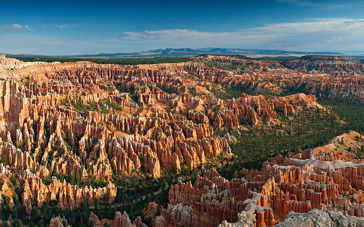 Bryce, Canyon, paysage, national, Parc, roches, Sky