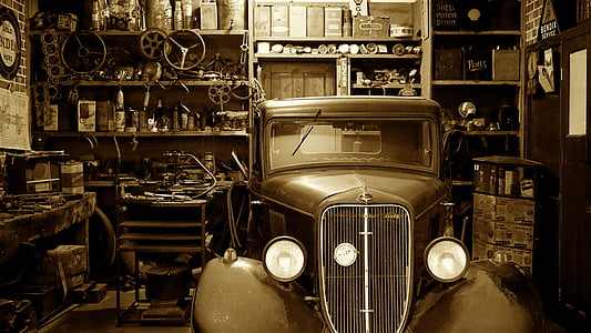 starožitnost, auto, automobil, automobilový průmysl, auto, klasické, zařízení