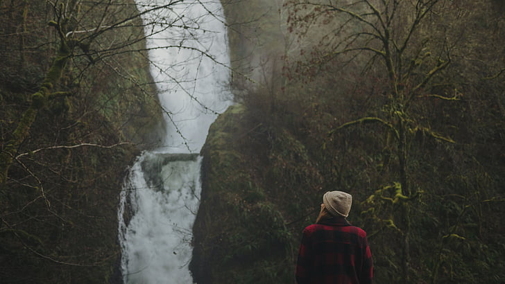 waterfall, forestry, viewpoint, mystery, mystical, mysterious, mystic