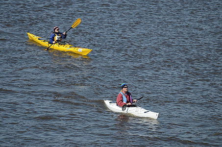 thuyền kayak, đi bè, đi canoe, thuyền, cuộc phiêu lưu, nước, thể thao