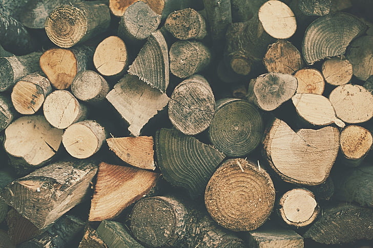 preto, madeira, log de, muito, floresta, madeira - material, madeira