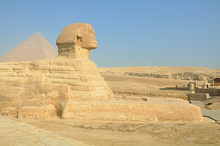 Egito, deserto, templo egípcio, Giza, pirâmides, hieróglifos, camelos
