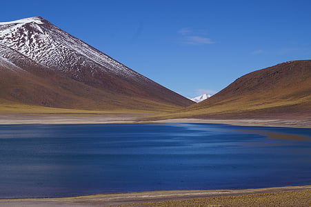 拉古纳, altiplanica, 智利, 自然, 山, 湖, 景观