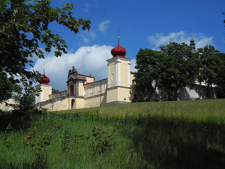 Monasterio de, en la montaña, la madre de Dios, arquitectura, Iglesia, lugar famoso, Rusia