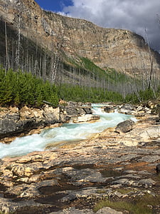 Kanada, Rzeka, góry, Natura, na zewnątrz, Park, krajobraz