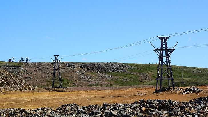 mine, cuivre, mine de cuivre, Storwartz, téléphérique, exploitation minière complexe, Suède