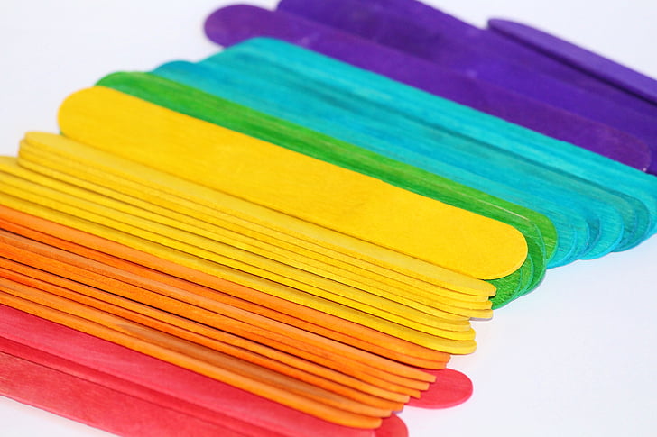 spatula, colorful, colored, rainbow, tinker