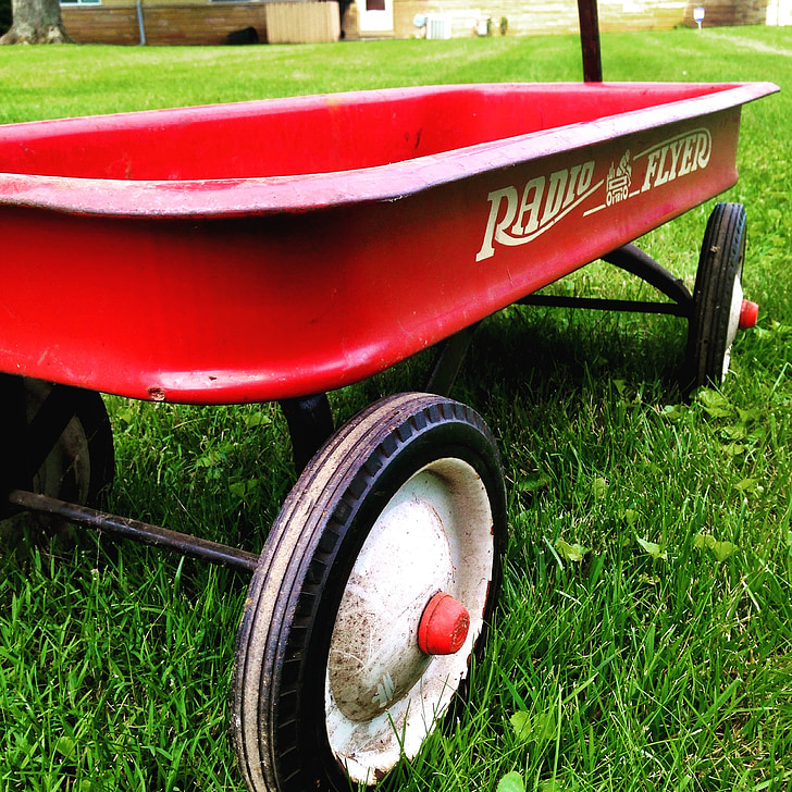 wagon, childhood, toy, transportation