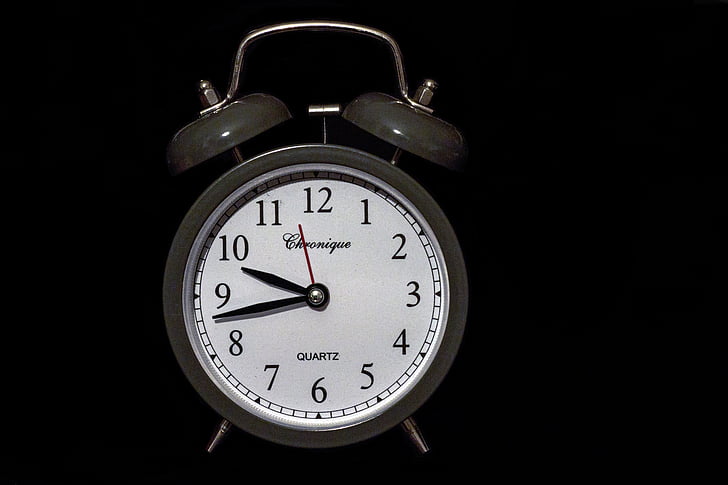 ur, Bell, Dial, tid, vækkeur, enkelt objekt