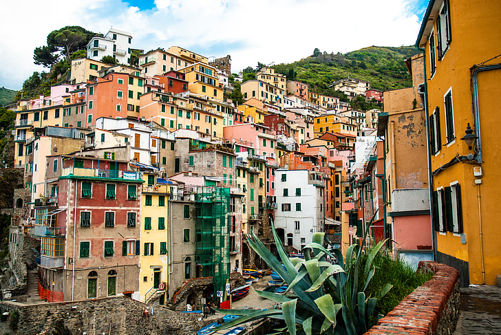 cinque terre, the sun, holidays, clouds, sky, landscape, summer