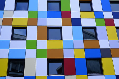 fasada, Hotel, Tuttlingen, kolorowe, Niemcy, Charly's, Kolor