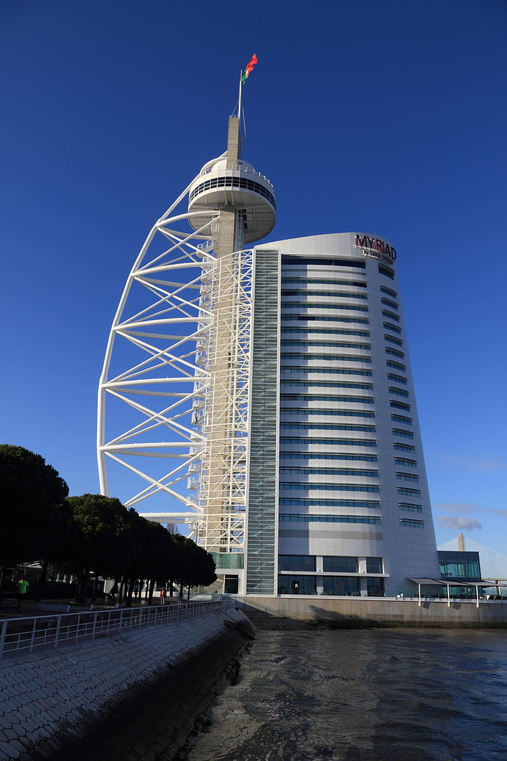 Portugal, Lissabon, Expo, Bereich, Hotel, Turm