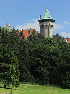 östlich, Schloss, Slowakei, Park, Turm, Architektur